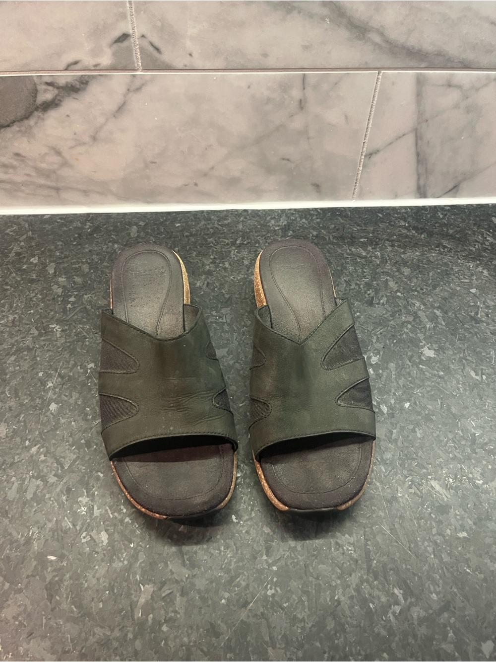 Black Merrell Slide Sandals - Comfort Footbed
